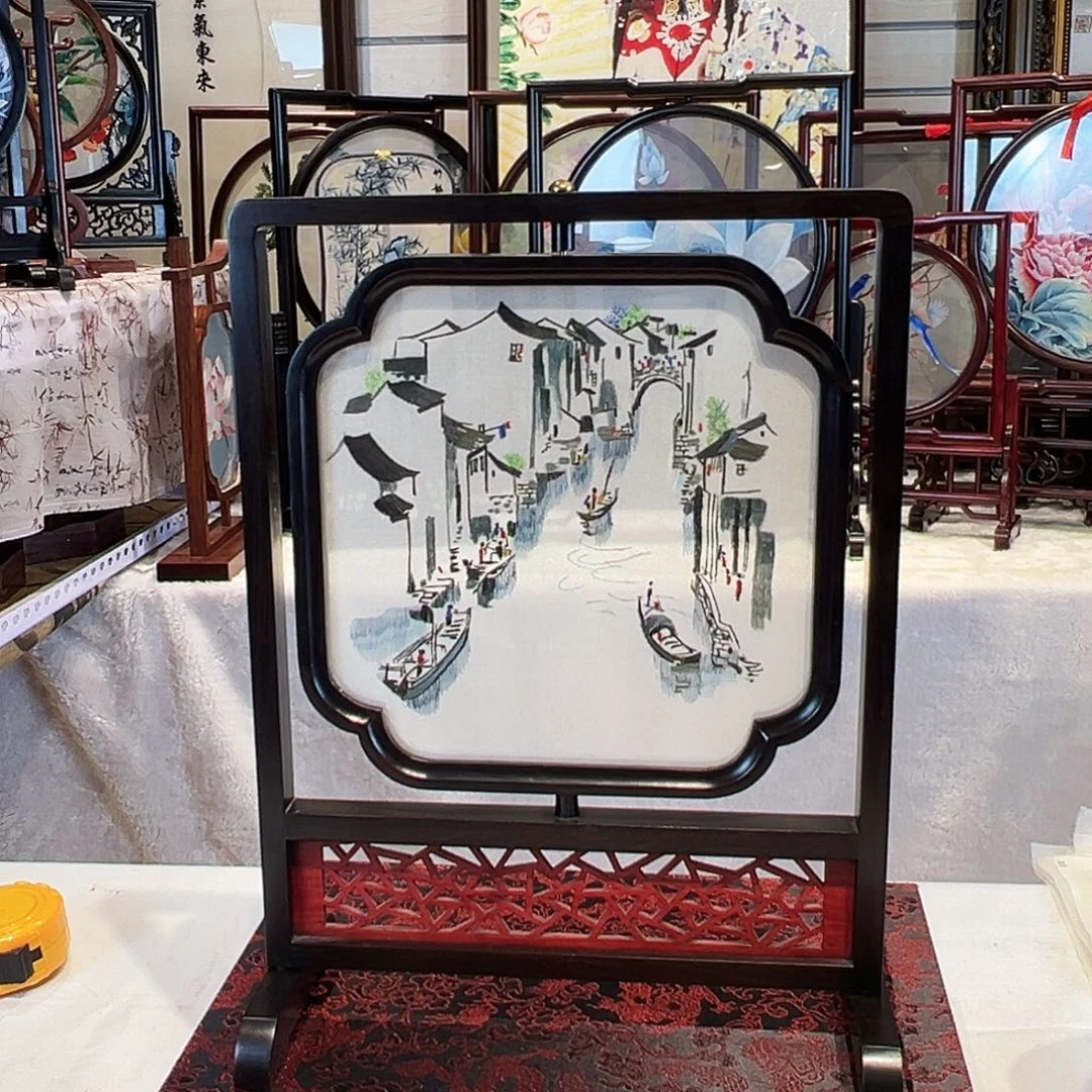 织绣苏绣摆台手工精工