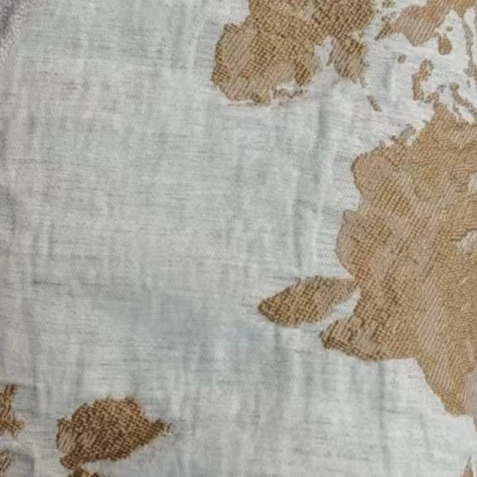 剪花亚麻服装布料面料41101