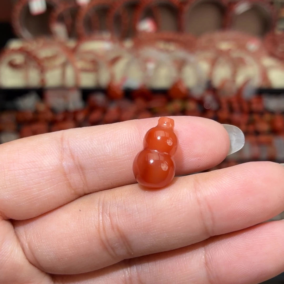 南红玛瑙未镶嵌吊坠(不含链)胖葫芦