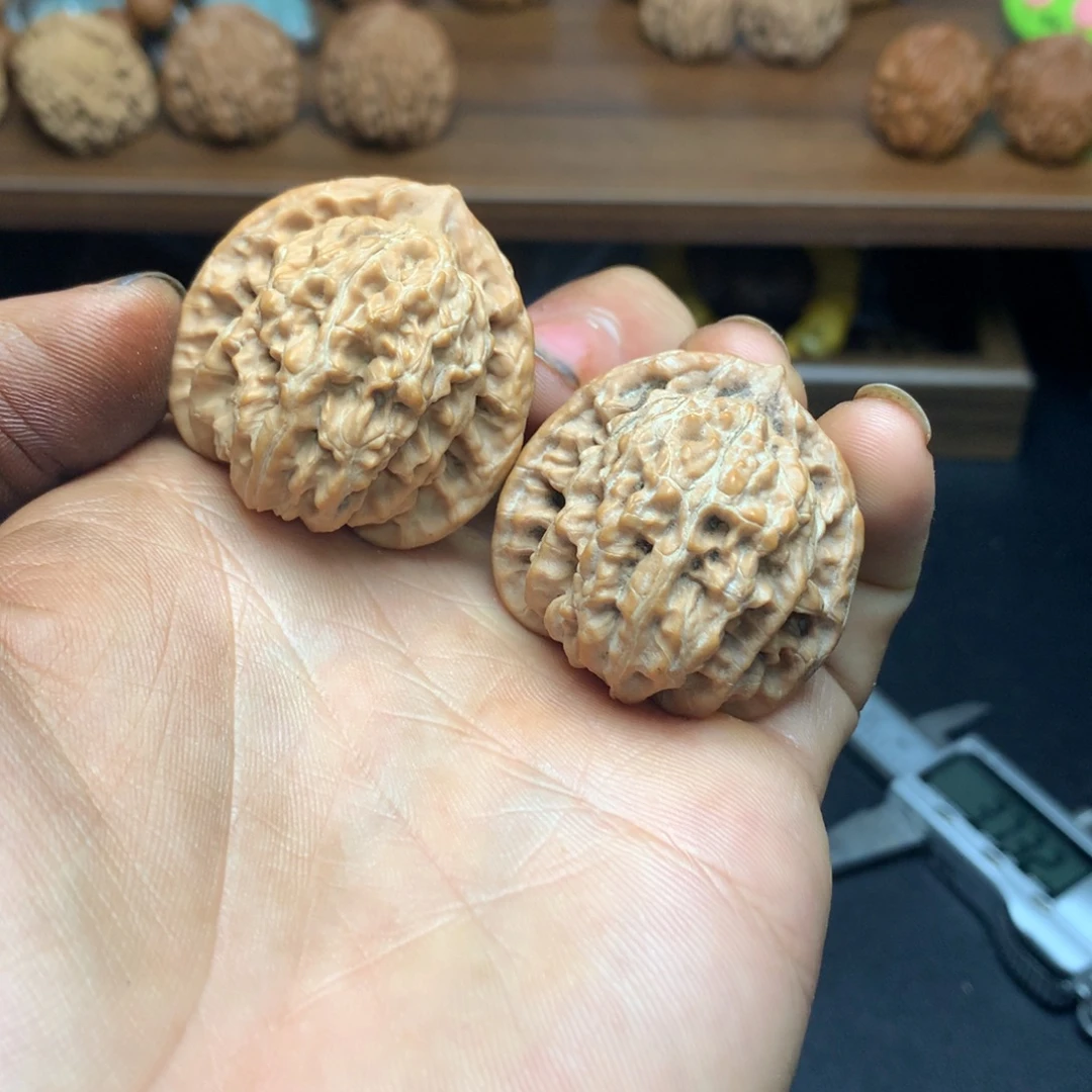 吊坠文玩核桃38盘龙虎