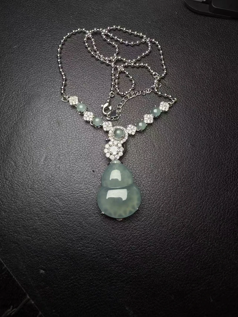 翡翠颈饰合金镶嵌-净货-多样性发货-