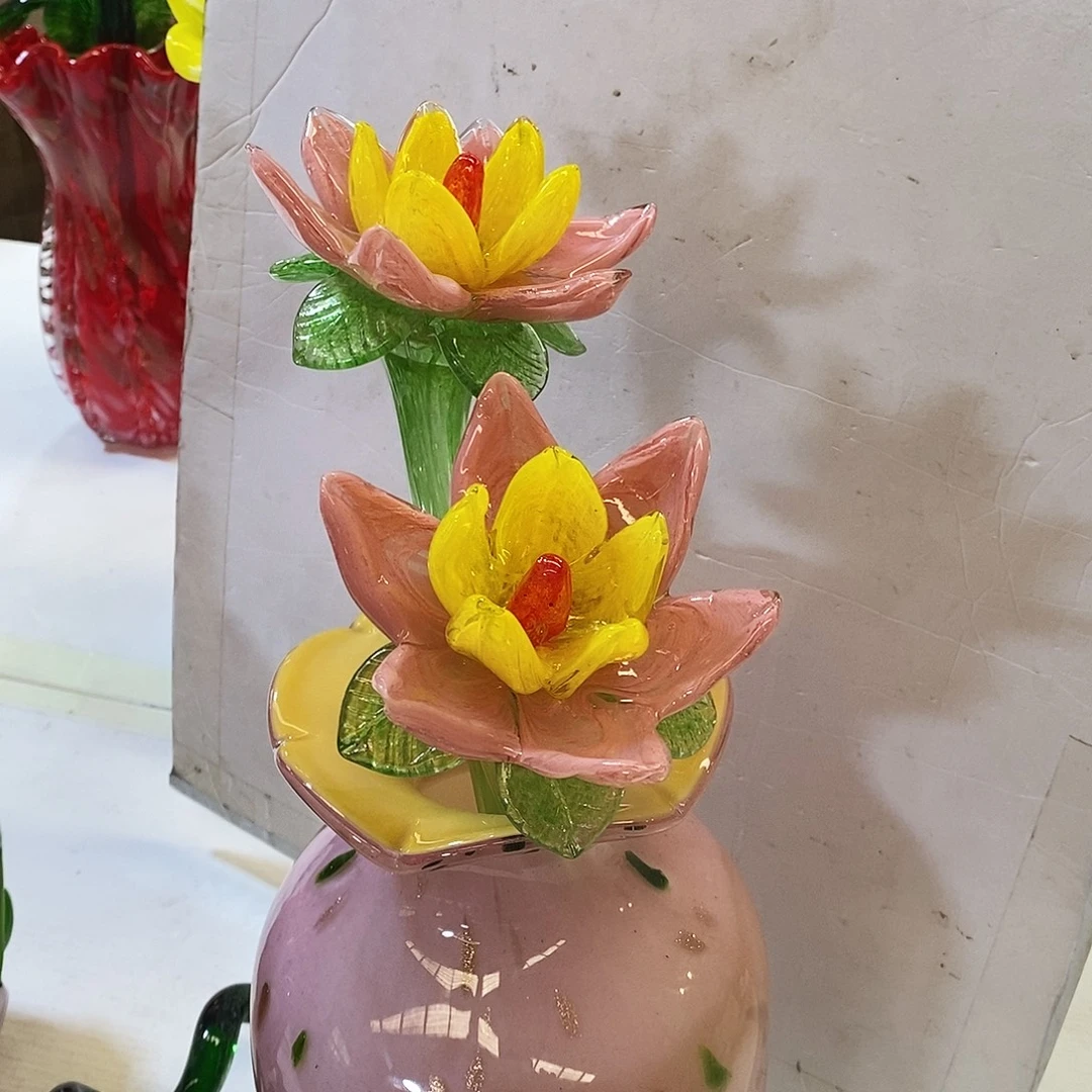 琴***扬琉璃玫瑰花高度42厘米8左右