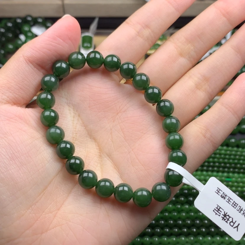 【闪购商品】未镶嵌手串和田玉（碧玉）8