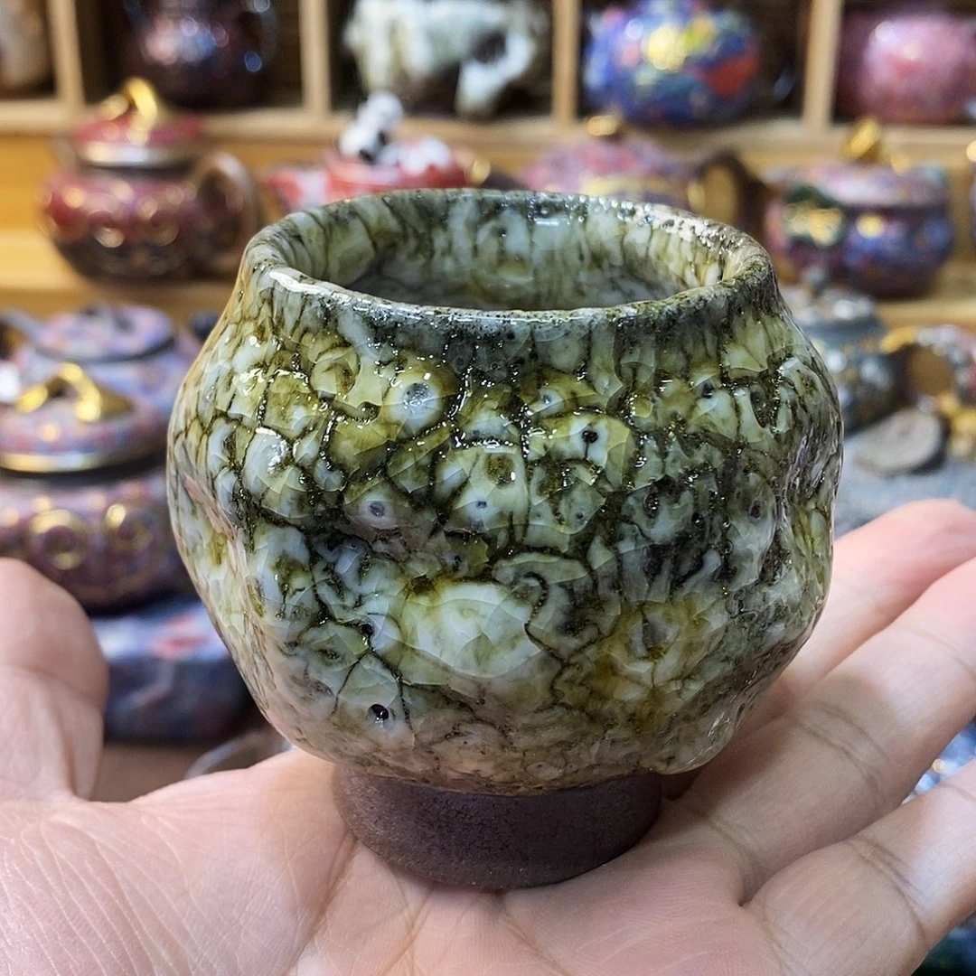 粗陶志野柴柴茶器