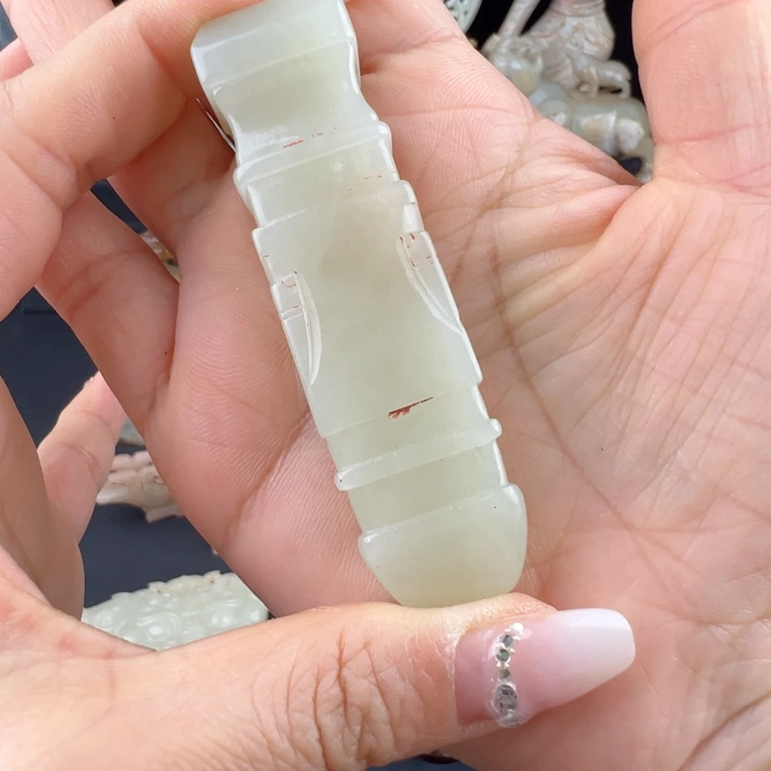 和田玉挂件未镶嵌农**蛇