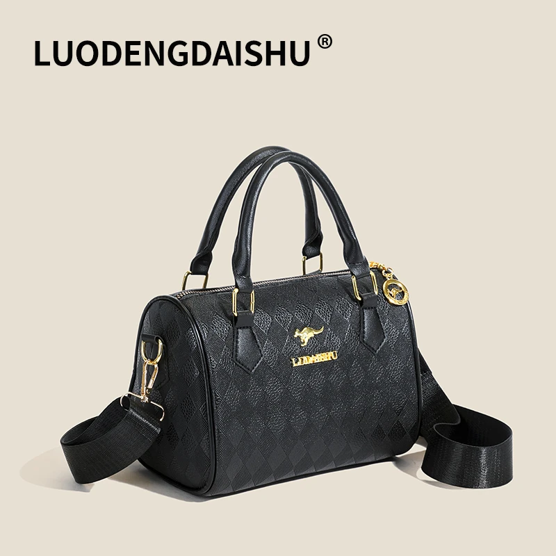 简约百搭单肩手提包807 黑色 长21高15