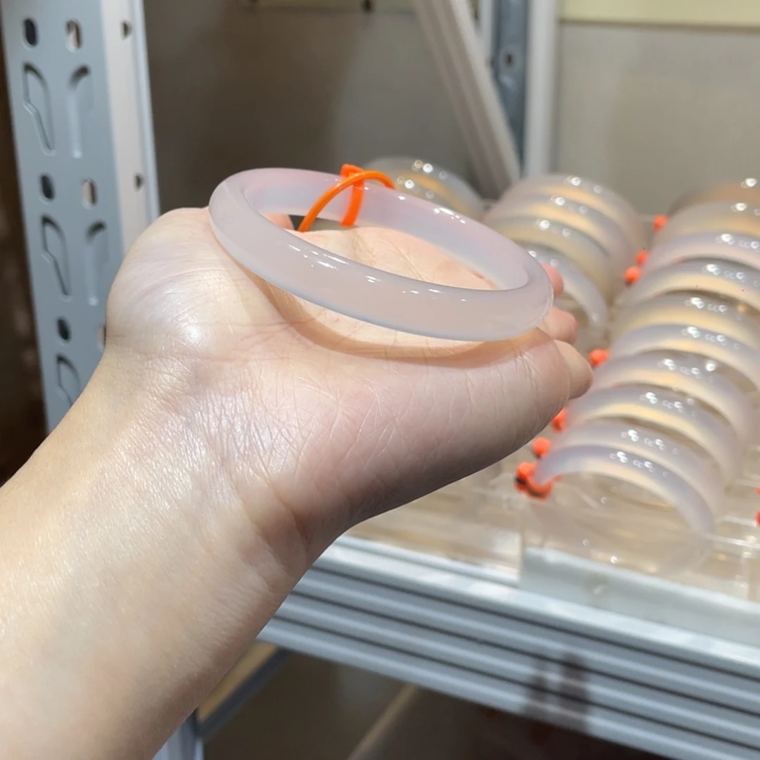 玛瑙/玉髓未镶嵌手镯@定向白月光@【58】