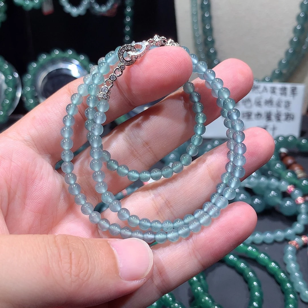 未镶嵌手串翡翠T***L正品纯天然A货翡翠项链4.2