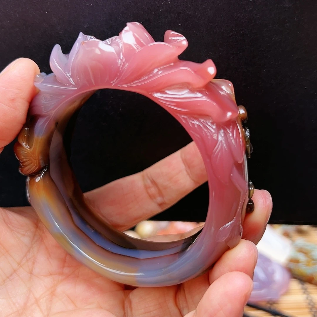 未镶嵌玛瑙/玉髓珠宝半成品