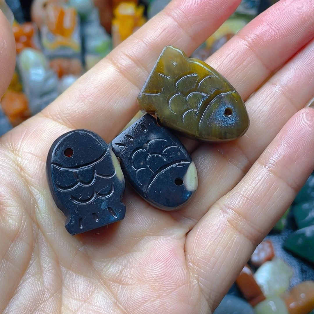 青田石印石樱*米年年有余