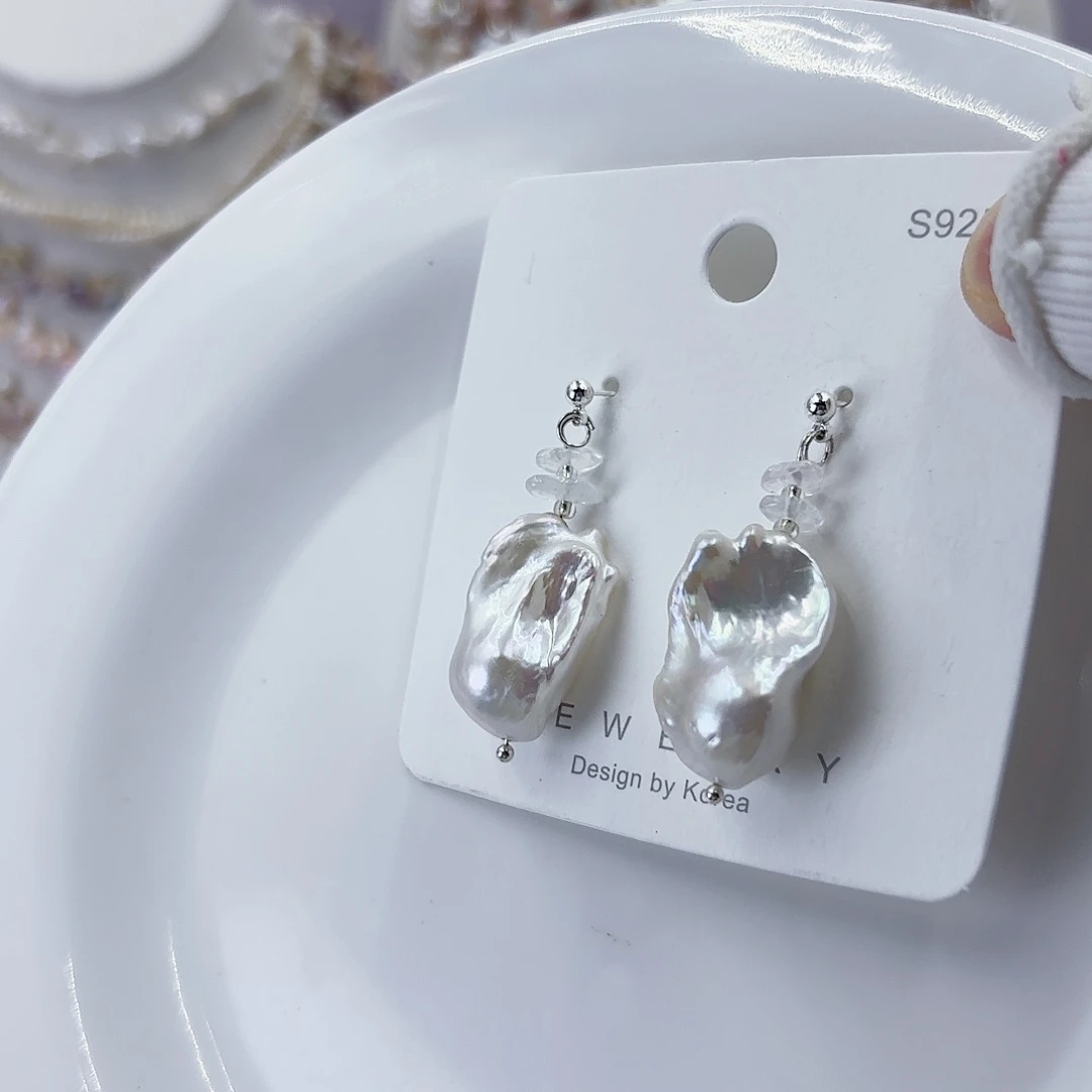 淡水珍珠颈饰未镶嵌炫彩大巴耳环亏米特价