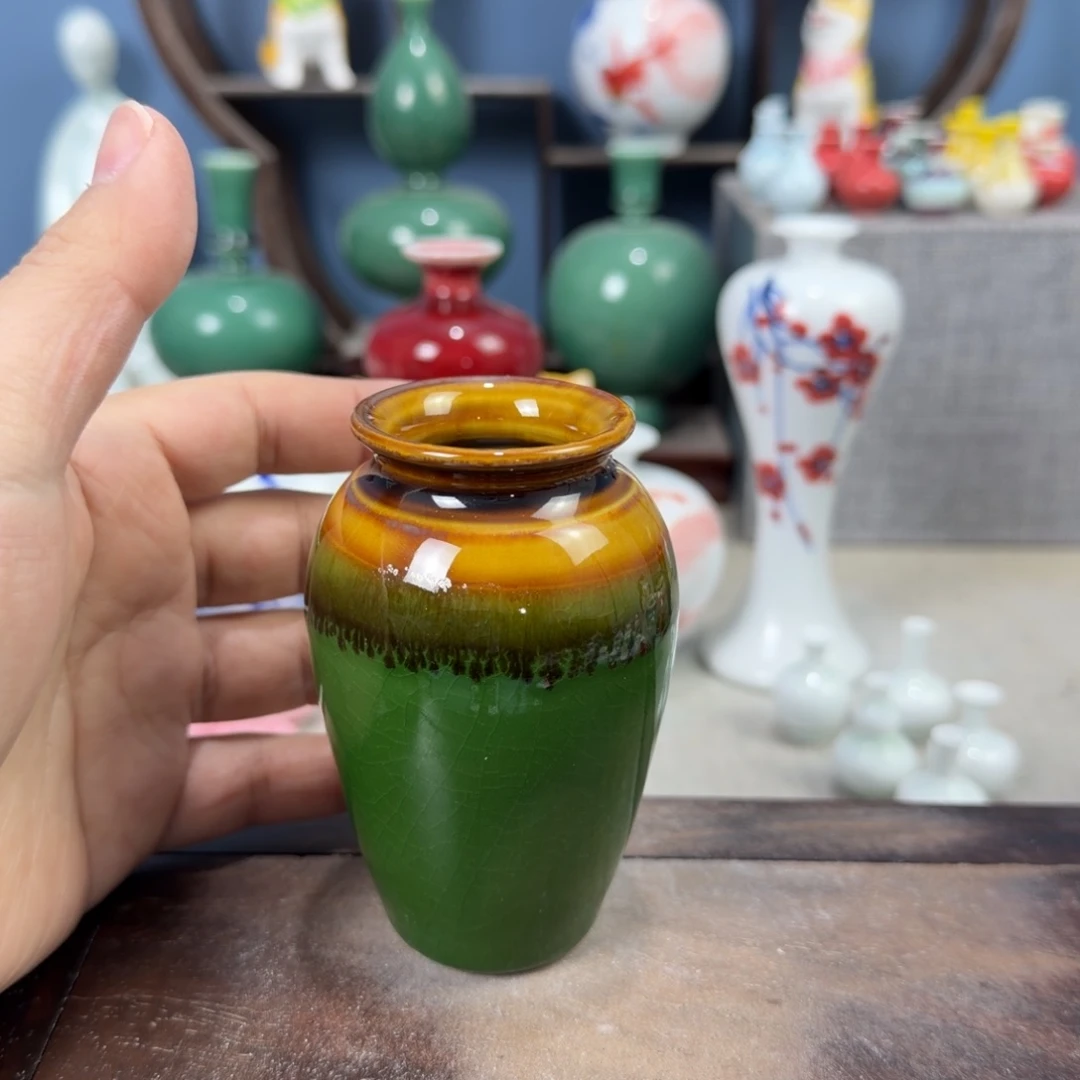 陶瓷手工小花器摆件