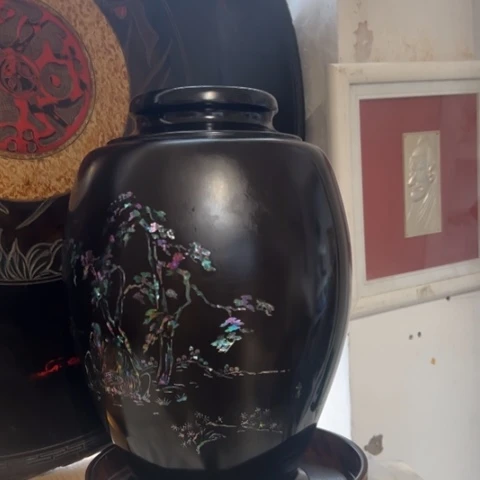 蜜安罐瓷香炉锡茶则