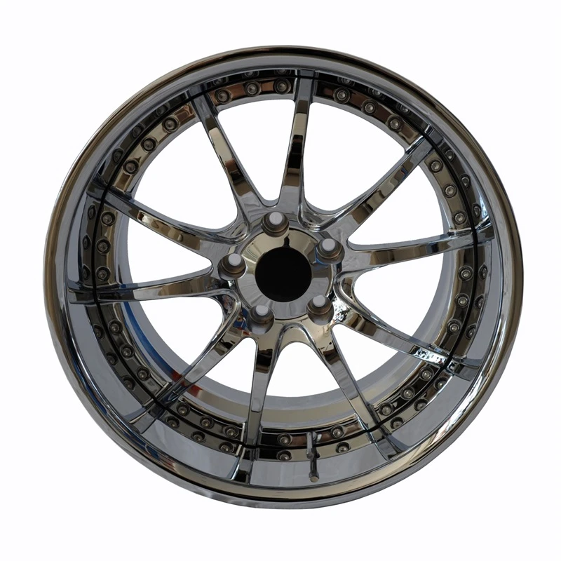 汽车轮毂2片式 18x8 18x10 水电镀 锻造铝合金