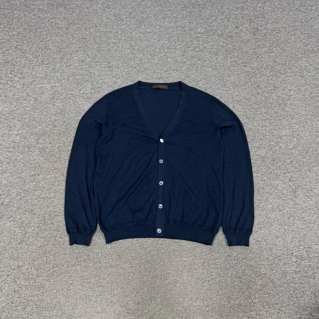99新 LouisVuitton/路易威登 LV 刺绣logo 针织开衫 xl码 99新