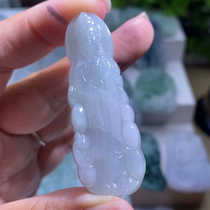 【闪购商品】翡翠挂件未镶嵌观音