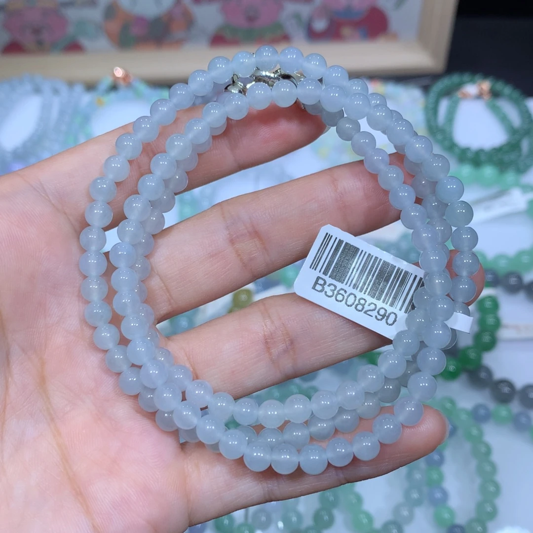 翡翠未镶嵌手链天然
