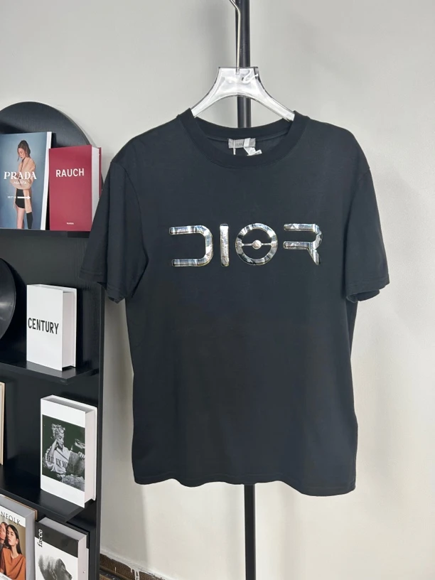 99新 DIOR/迪奥 san0737/纯色圆领短袖/尺码S