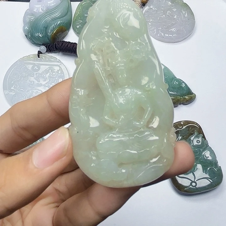 翡翠未镶嵌颈饰天然翡翠直播闪购