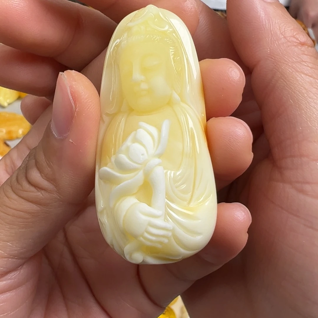 青***.蜜蜡未镶嵌裸石蜜蜡