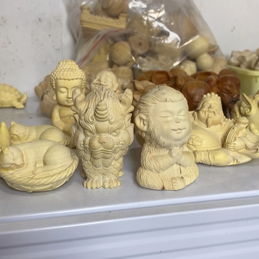 木黄杨微瑕麒麟悟空