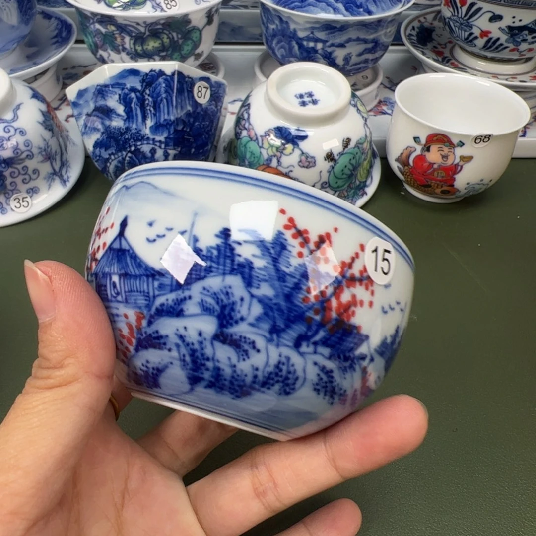 陶瓷景德镇纯手工纯手绘茶具木木15