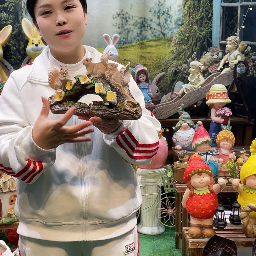 摆件花园摆件红红火火