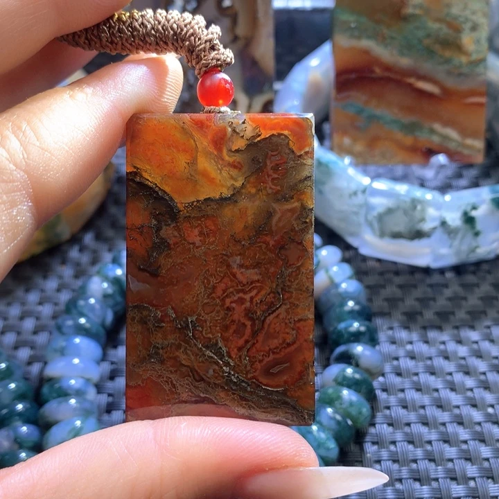 玛瑙/玉髓颈饰未镶嵌Z*