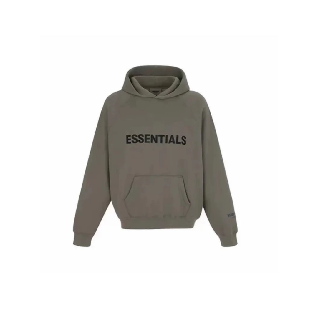 20FW ESSENTIALS 胸前大logo经典款连帽拉绒美式卫衣