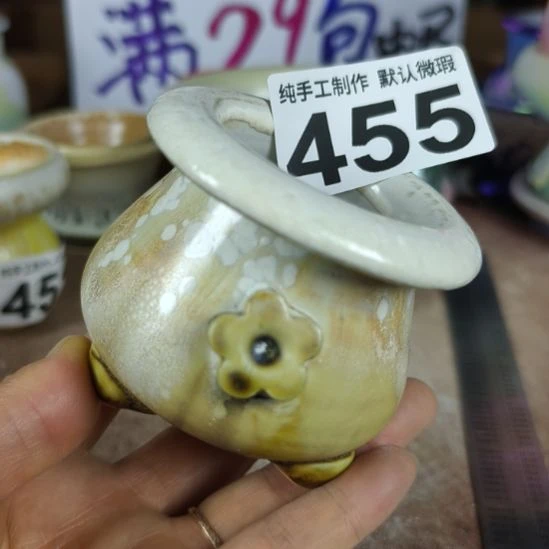 景德镇手工高温陶瓷：内口5高6.5