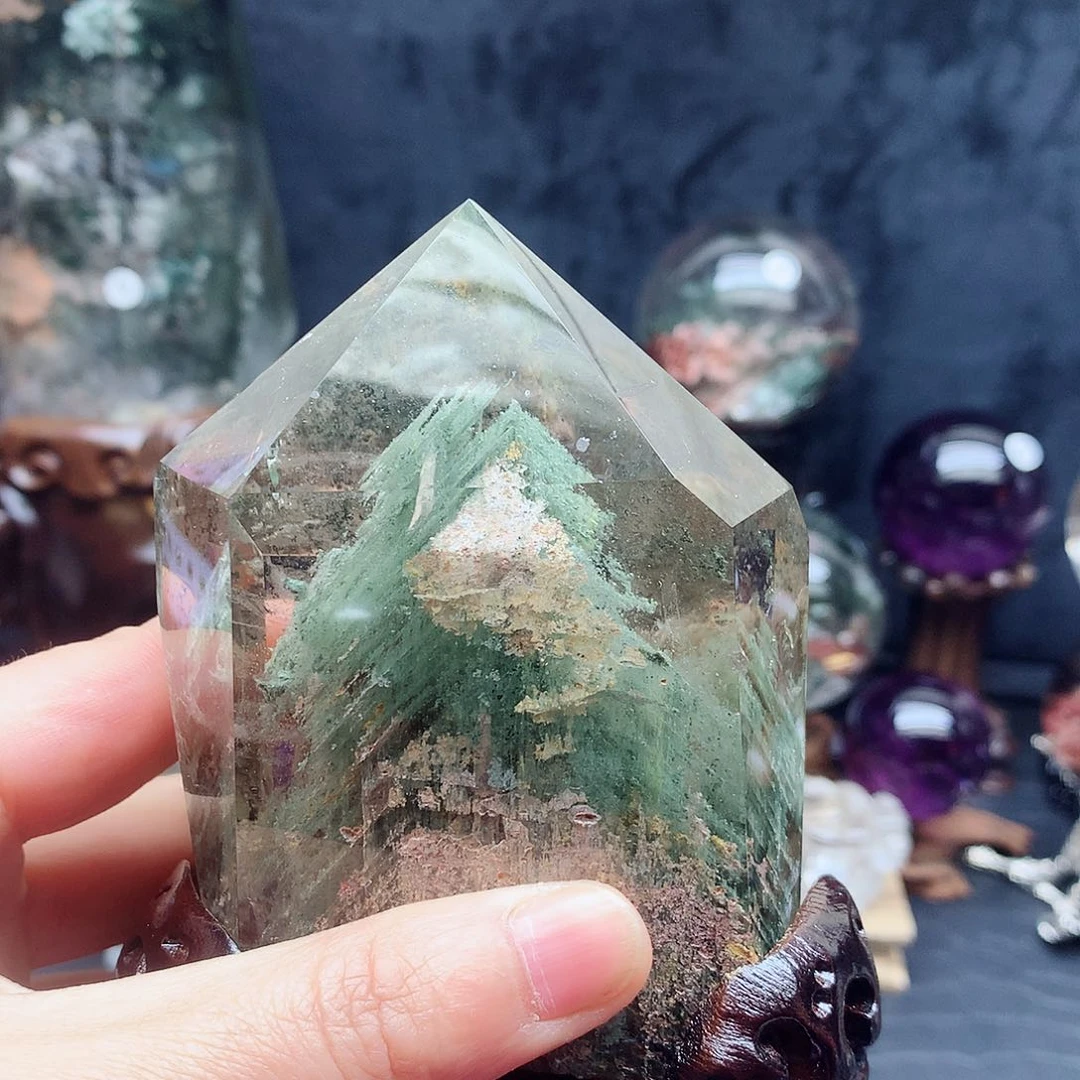 水晶珠宝半成品未镶嵌幽*草