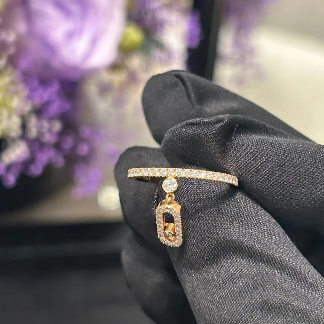 合金锆石戒指 小梅灵动满锆石戒指