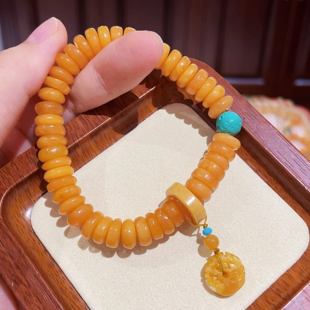 蜜蜡手链未镶嵌手串