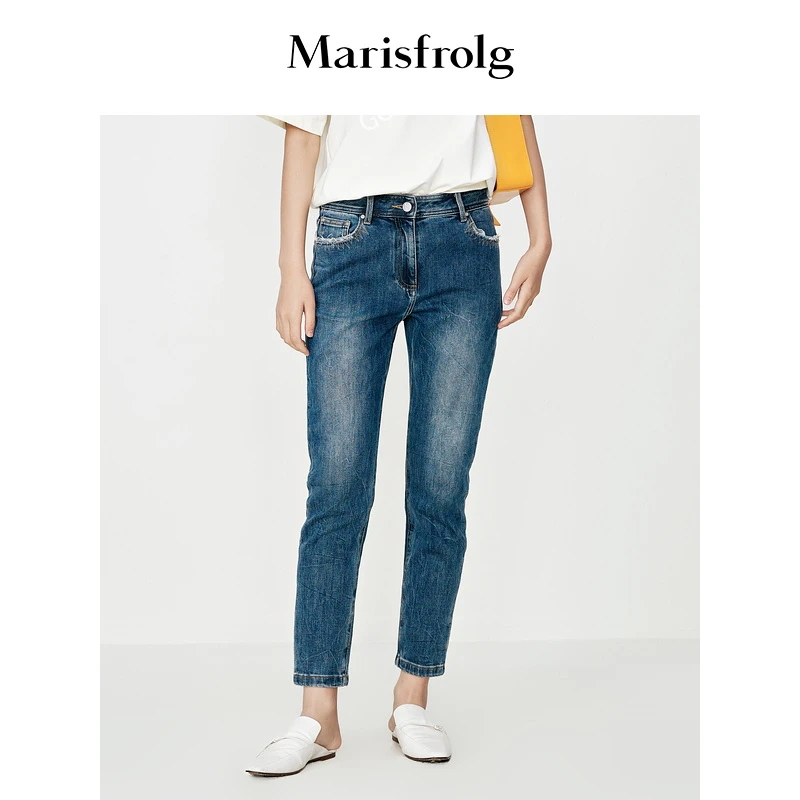 Marisfrolg玛丝菲尔牛仔裤A1CX20175