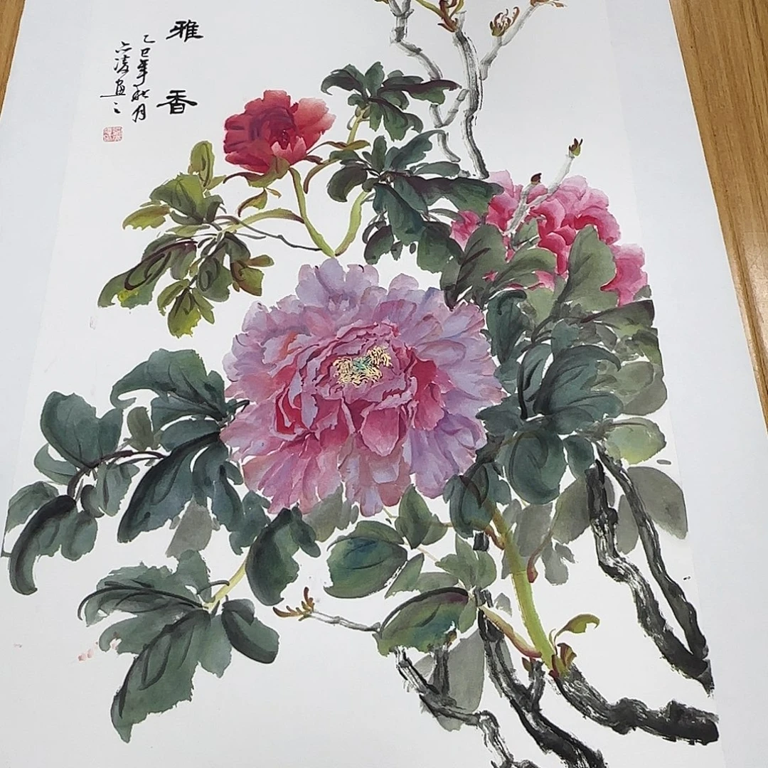 国画纯手绘国画花鸟
