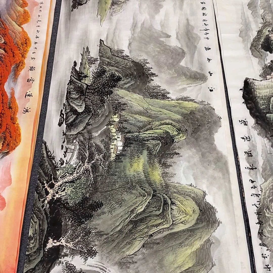 国画画画真的画画