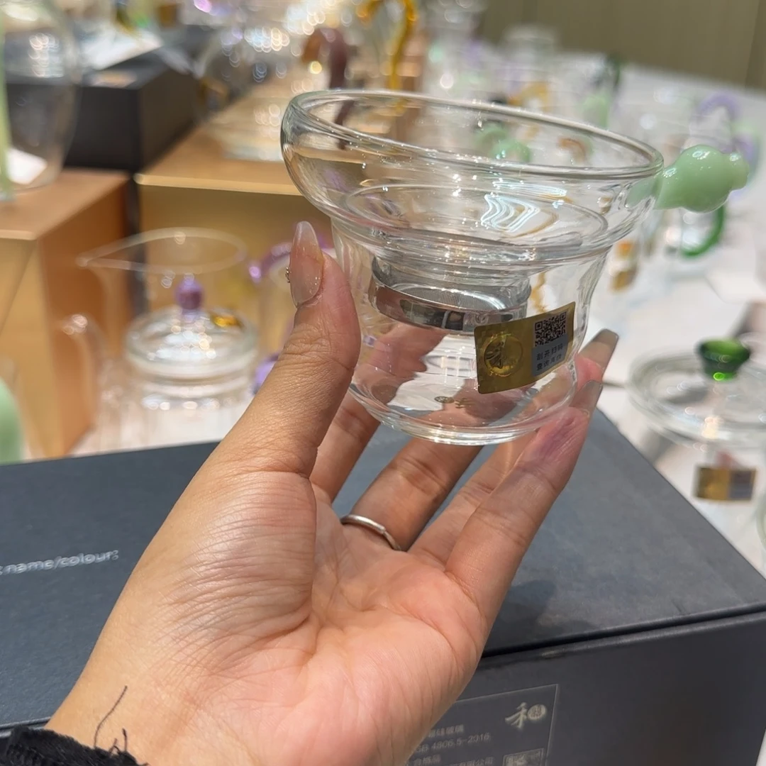 袖***观禾器浅玉色不锈钢奉珠激光茶漏