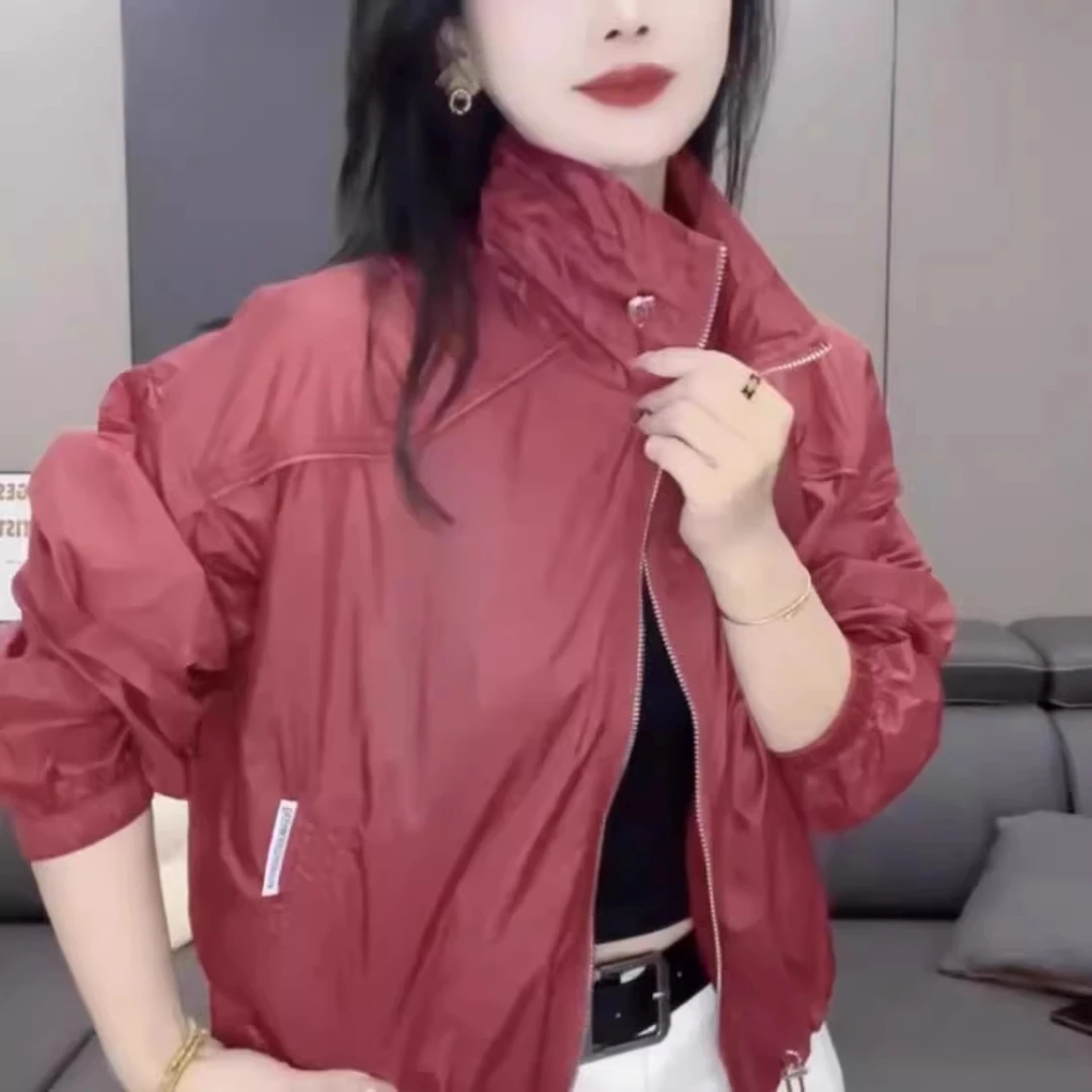 春秋外套女2025新款欧货洋气减龄短款夹克上衣休闲时髦立领冲锋衣