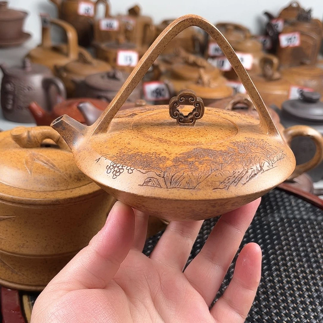 紫泥茶壶宜兴紫砂