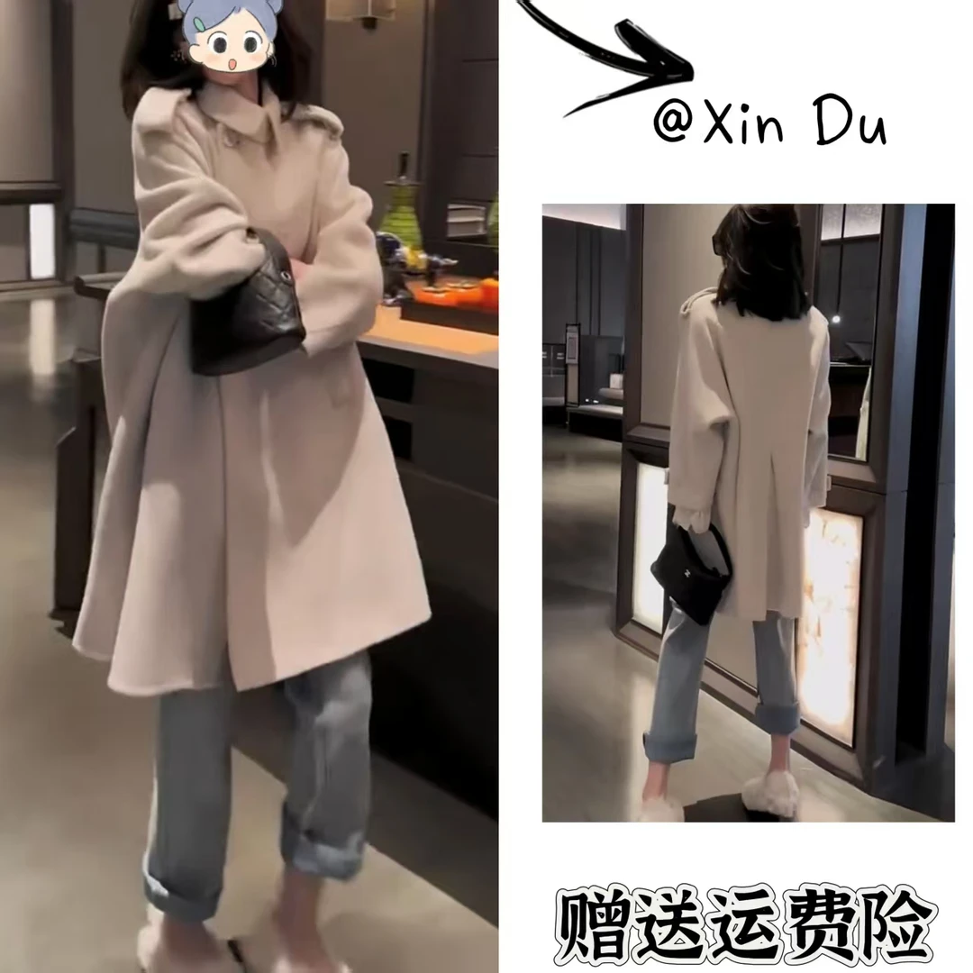 2025秋季新款时尚显瘦气质女士网红洋气风衣百搭款D23200