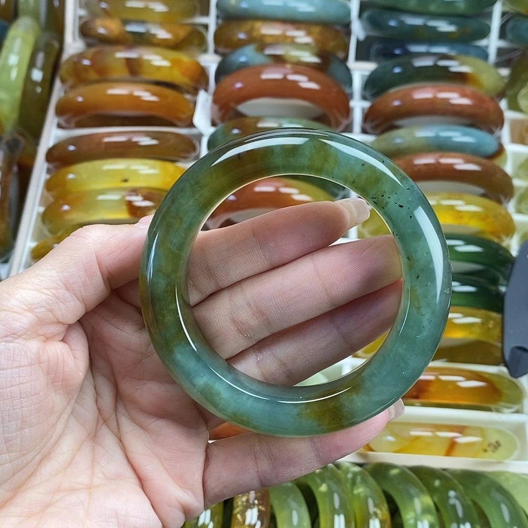 未镶嵌蛇纹石玉手镯56
