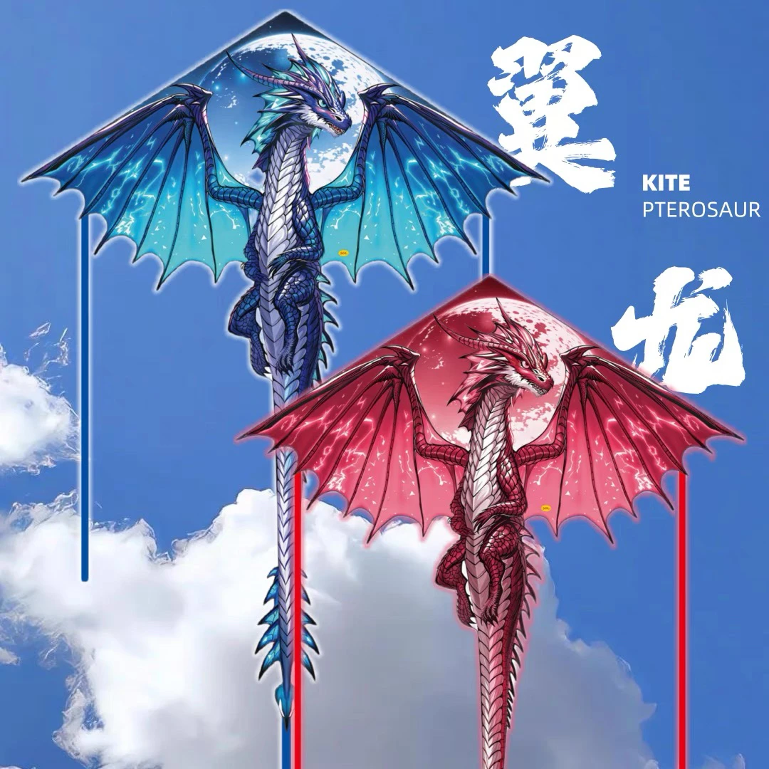 2025年潍坊新款翼龙龙形风筝儿童成人微风易飞小孩专用小风筝