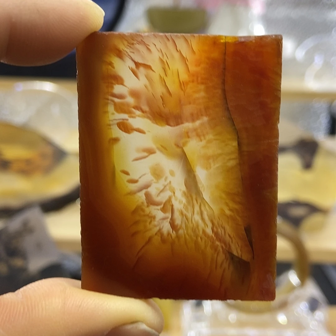 定制玛瑙巴玉玛瑙天然龙纹平安无事牌