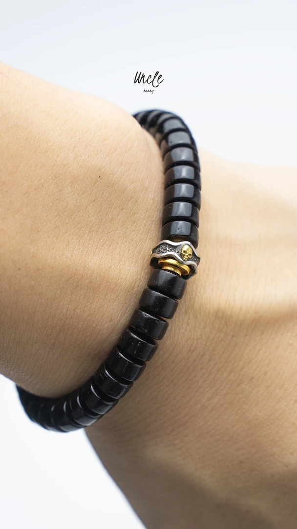 Uncle黄7mm椰壳药片水波纹卡环