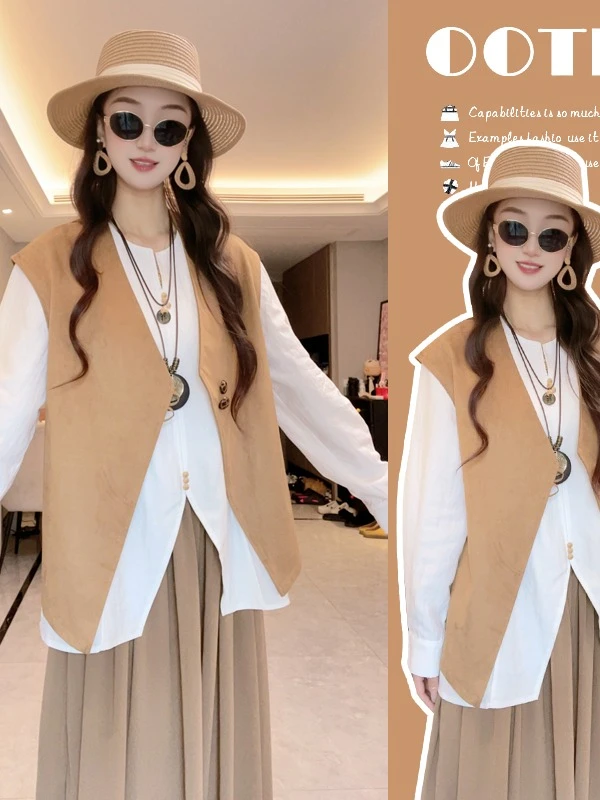 2025年 早秋新款爆款显瘦高级感套装女不挑人慵懒百搭三件套