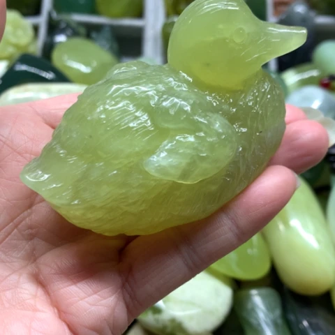 蛇纹石玉未镶嵌手把件