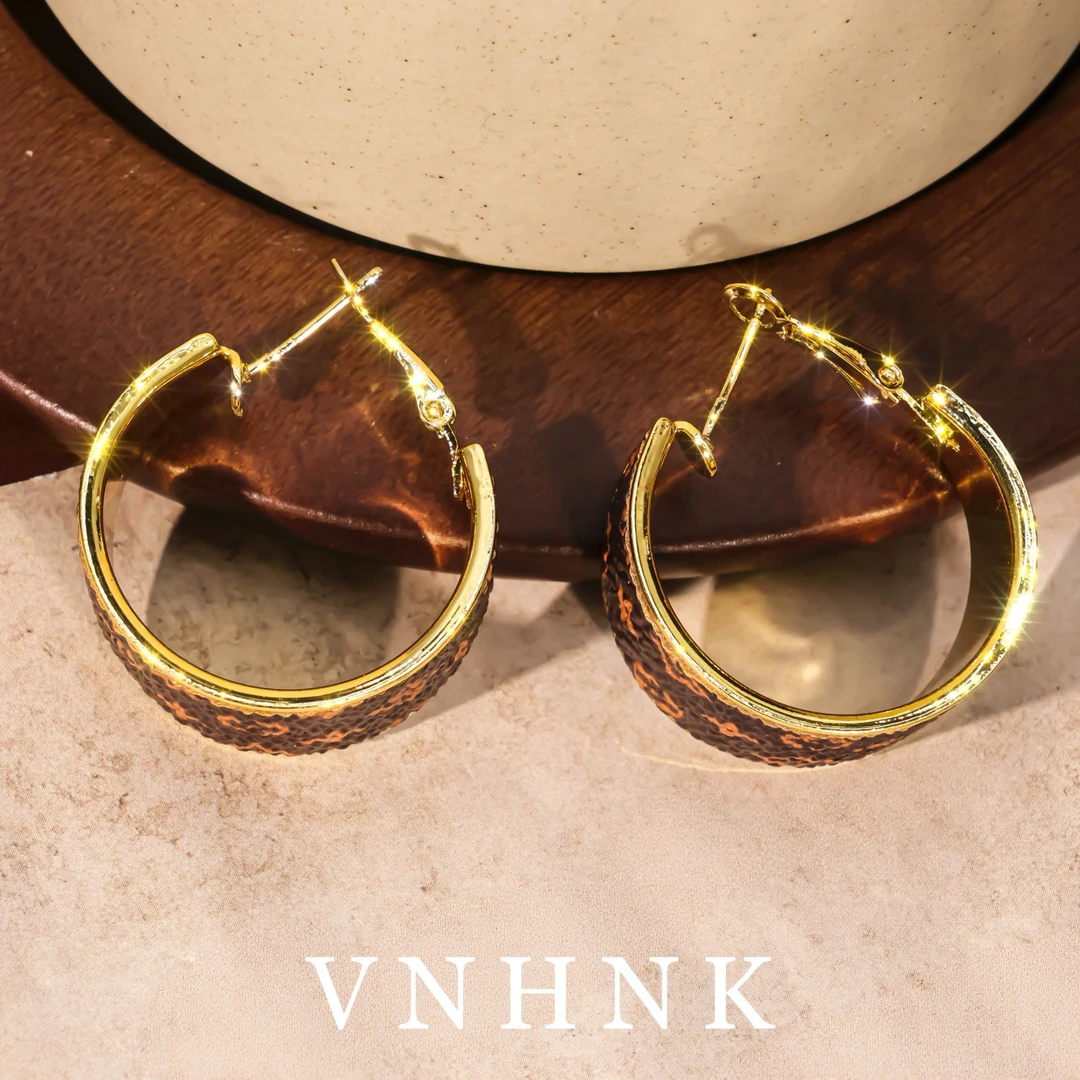 铜合金耳饰 美可儿   G438   金色小众百搭耳环预售