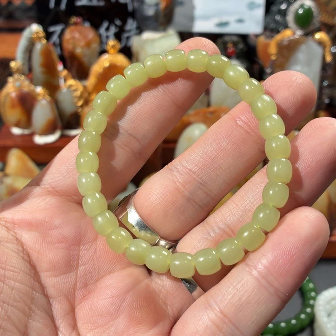 和田玉（黄玉）未镶嵌手串16.7g