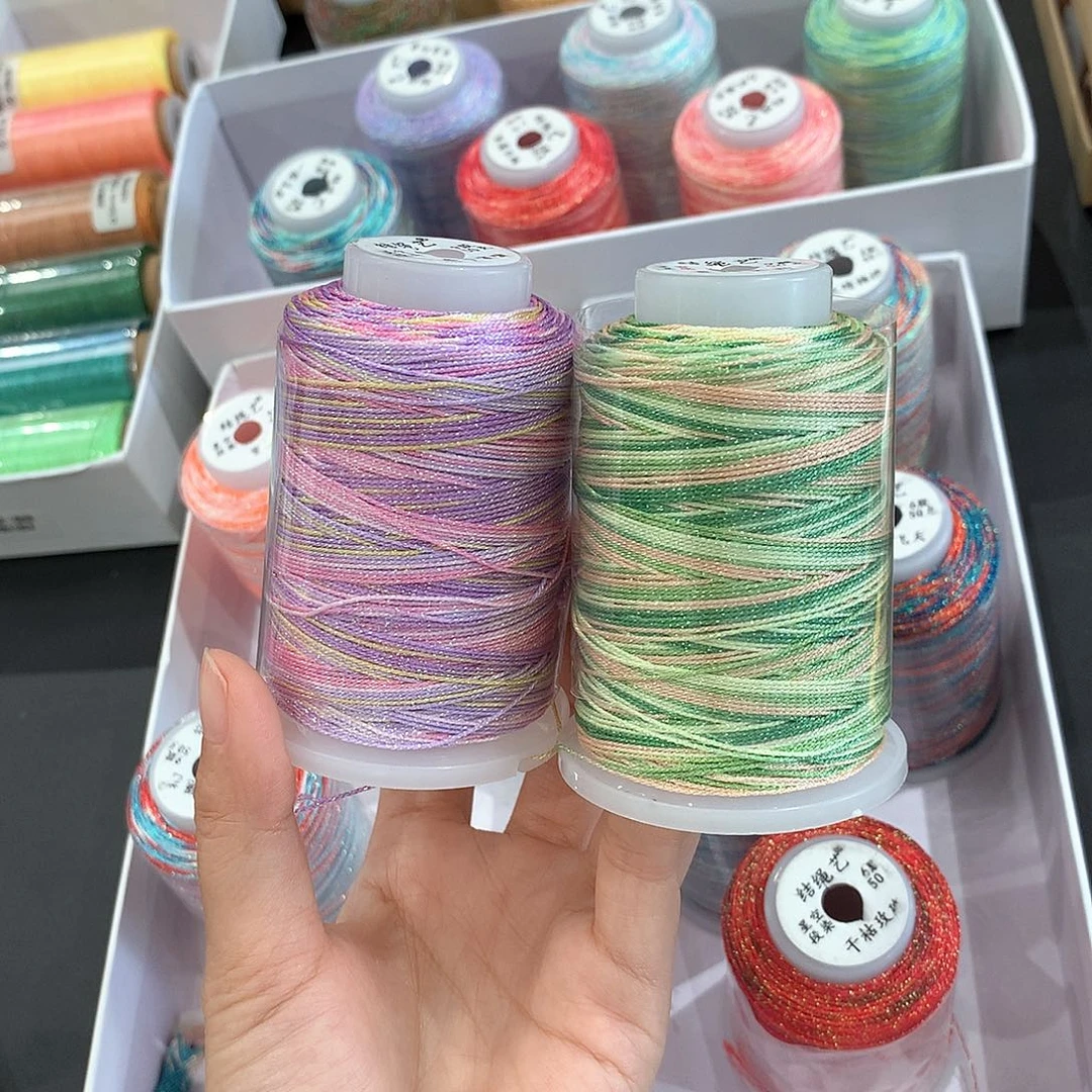 腈纶6古段染青提茉莉、香芋啵啵50克