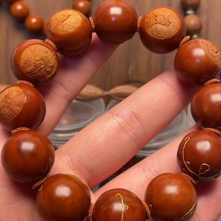 橄榄核手串/手链1.9尺寸关公